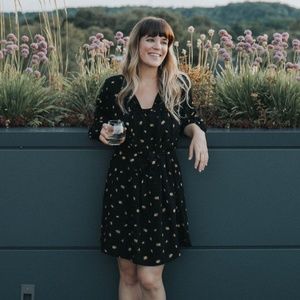 Madewell Tie-Waist Mini Dress in French Daisies